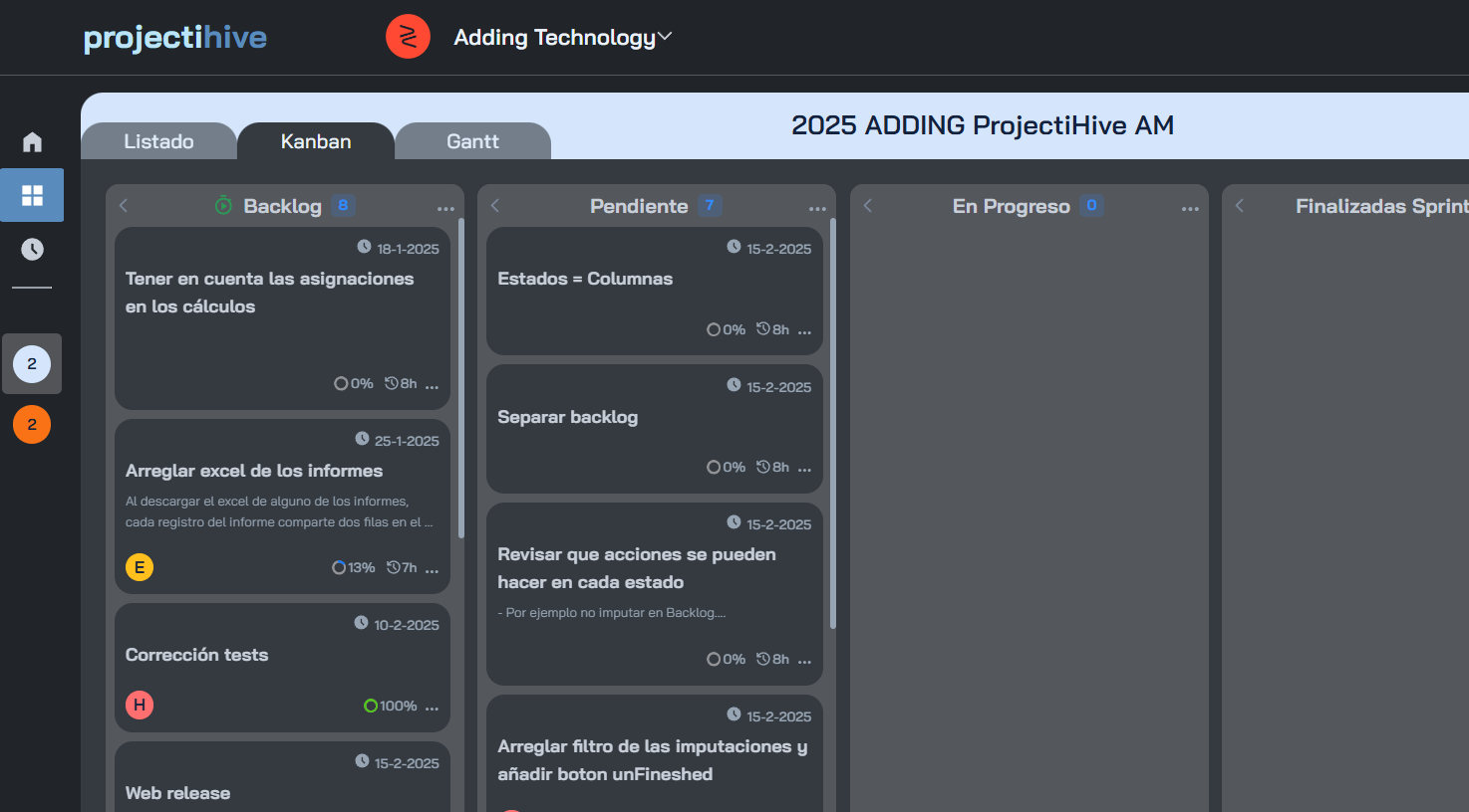 Modo oscuro en el Kanban 🌒